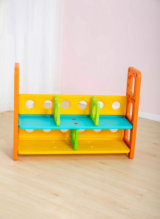 JSAITOYS Plastic Household Bedroom Colorful Pe Kids Book Shelf Storage Toy Cabinet - Image 5