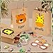 Winrayk 12 Sets Jungle Safari Party Favors Wild Animals Birthday Supplies Tote Bag Paper Glasses Animal Figure Silicone Wristband Keychain Goodie Bag Stuffers Kids Girl Boy Safari Jungle Party Decor - Image 4