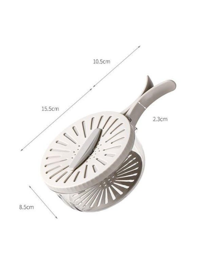 مصفاة مطبخ متعددة الاستخدامات مع غطاء محكم وإمكانية تصفية سهلة – لتصفية الخضار والفواكه بسرعة - Image 1