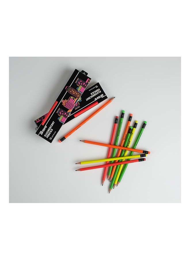 Bravo Fluorescent Pencil – Pack of 12 - pzsku/Z4E26C0757228996F0E61Z/45/_/1711822610/53e57a4a-340a-496d-9ca2-6b3c25786c8e