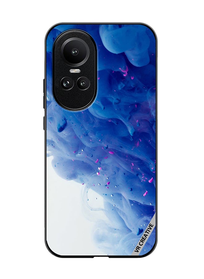 VR CREATIVE Protective Case Cover For Oppo Reno 10 Pro Blue Abstract Design Multicolour - Image 1