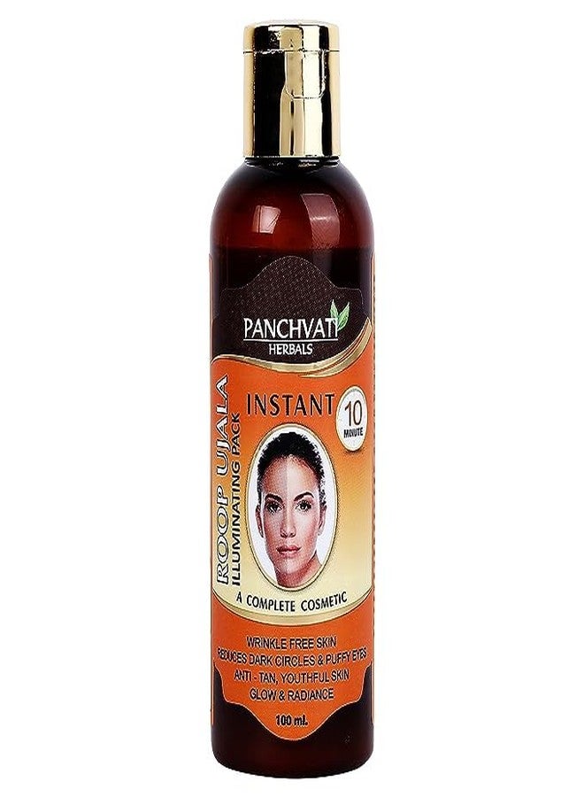 Panchvati Herbals Roop Ujala Instant Illuminating Pack For Instant Shine And Glow, Improves Skin Texture & Reduces Blemishes, 100 ml - Image 2