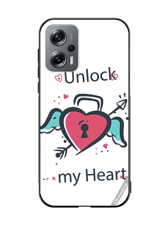 VR CREATIVE - Protective Case Cover For Xiaomi Redmi K50i Unlock My Heart Design Multicolour - Image 1