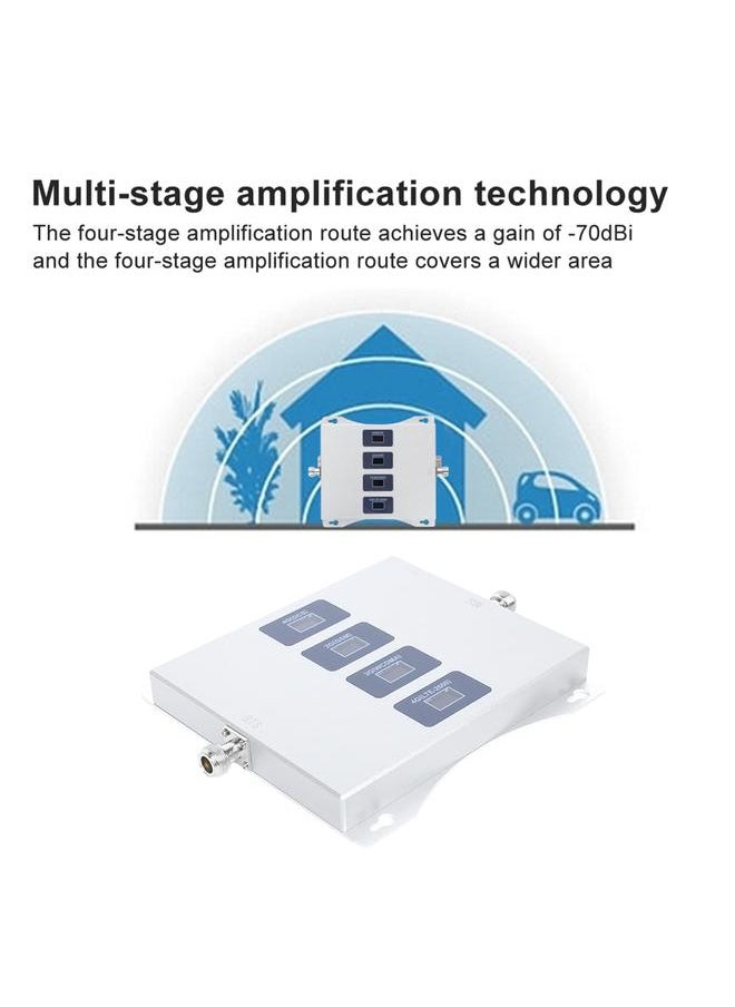 Arabest - GSM 900/DCS 1800/3G 2100/4G 2600MHZ 4 Band Mobile Phone Signal Amplifier Booster With Antenna Kit 100‑240VEU Plug - Image 1
