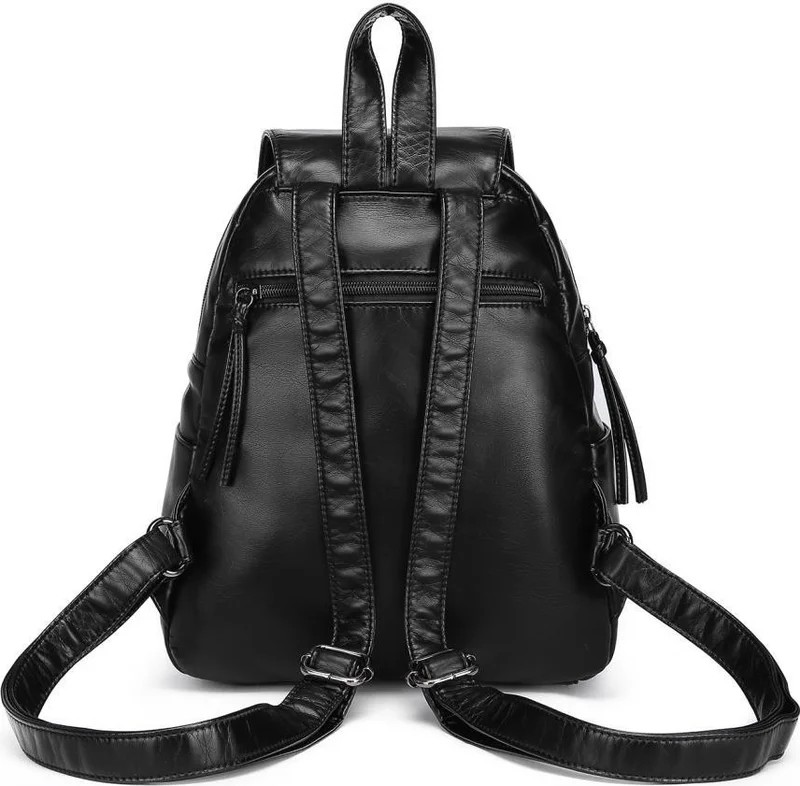 Barcelona Wash Leather Medium Women's Backpack Bag 21-K 1675-3