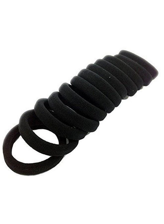FOK Set Of 20 Pcs Black Color Cotton Rubberbands & 400 Pcs Mix Color Tpu Elastic Rubberbands  - Image 5