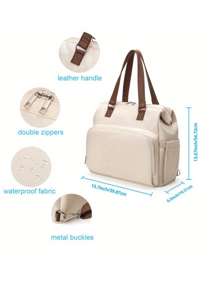 New Large Capacity Multi functional Three purpose Diagonal Cross Insulated Shoulder Bag for Maternity and Baby Postpartum Bag for Mommy Backpack - Image 5