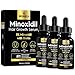 beaueli 5% Minoxidil Hair Growth for Men and Women: Extra Strength Minoxidil Regrowth Treatment Serum for Thinning Hair Loss to Grow Thicker Fuller Faster 30ml 3Bottles - Image 2