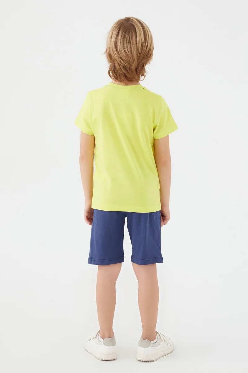 U.S. Polo Assn. U.S. Polo Assn. Boys Yellow/Navy Bermuda Set