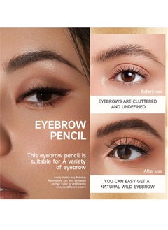 Y&D EXCEFORE Eyebrow Pencil, Micro blade pen for eyebrows, Water-Resistant, Creates Natural Looking Brows Effortlessly, Smudge-Proof Fine-Stroke Microblading Pencil (Black)  - Image 4