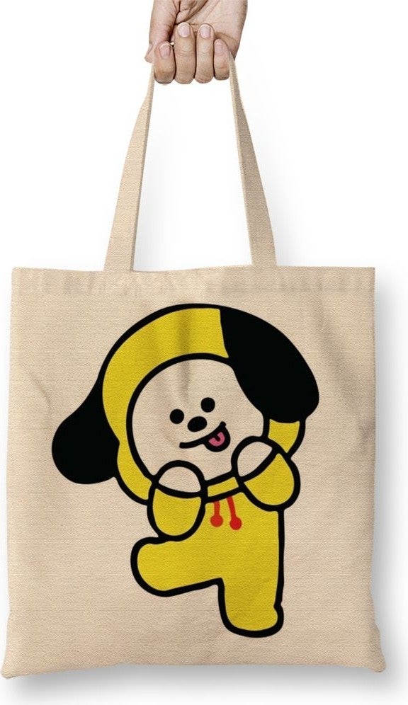 Baskı Dükkanı Print Shop BT21 Chimmy Bts 01 Cloth Bag Long Handle 