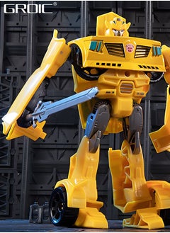 GROIC Deformation Robot Toy, Deformed Car Robot Toys, Action Figure Deformation Car Model, Portable Deformation Robot Toys Gift for Kids-Bumblebee  - Image 3