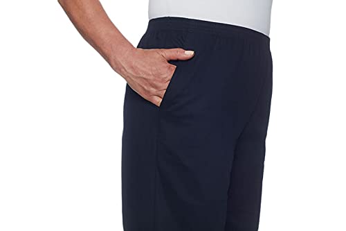 Alfred Dunner Women’s All Around Elastic Waist Cotton Short Twill Pants - Pull-On Style, Classic Cut, Figure Flattering Relaxed Fit, Navy, 16 - Image 5