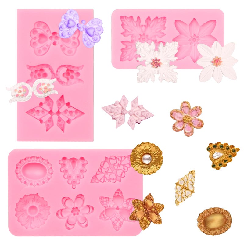 Xcake Lcook Gems Silicone Fondant Molds  Diamond Jewelry Chocolate Baking Molds for Cake Decoration Cupcake Topper Candy Sugar Craft Gum Paste Clay Resin - Image 1