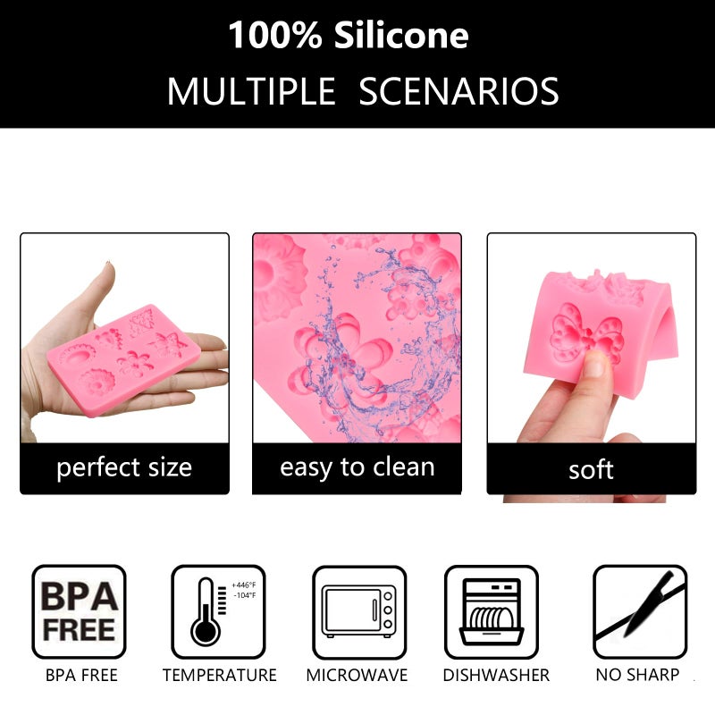 Xcake Lcook Gems Silicone Fondant Molds  Diamond Jewelry Chocolate Baking Molds for Cake Decoration Cupcake Topper Candy Sugar Craft Gum Paste Clay Resin - Image 3