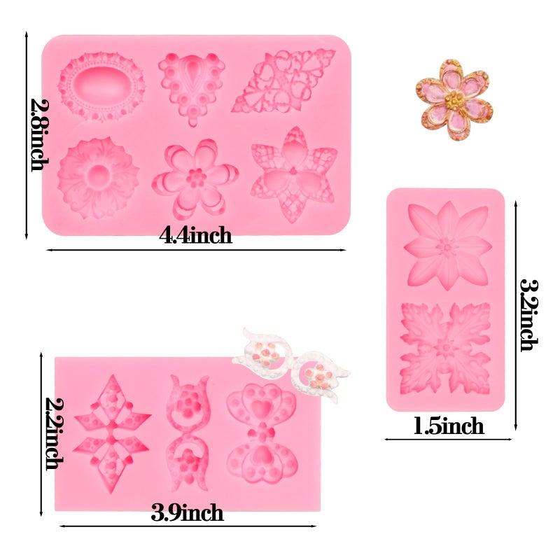 Xcake Lcook Gems Silicone Fondant Molds  Diamond Jewelry Chocolate Baking Molds for Cake Decoration Cupcake Topper Candy Sugar Craft Gum Paste Clay Resin - Image 2