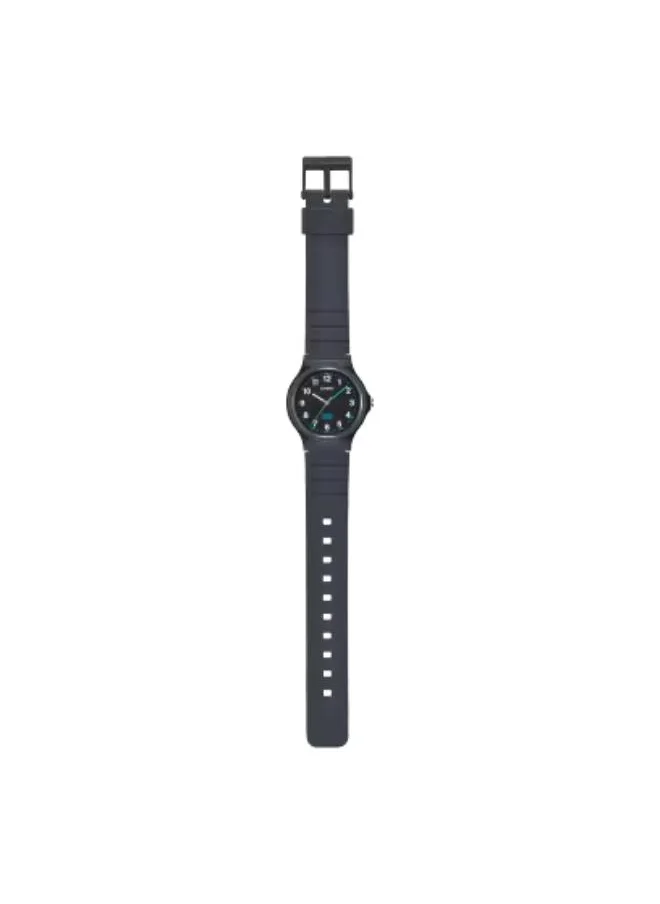 CASIO Unisex Analog Display Watch With Black Leather Strap - LQ-24B-1BDF