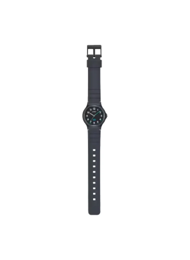 CASIO Unisex Leather Analog Watch LQ-24B-1BDF - 31.5 mm