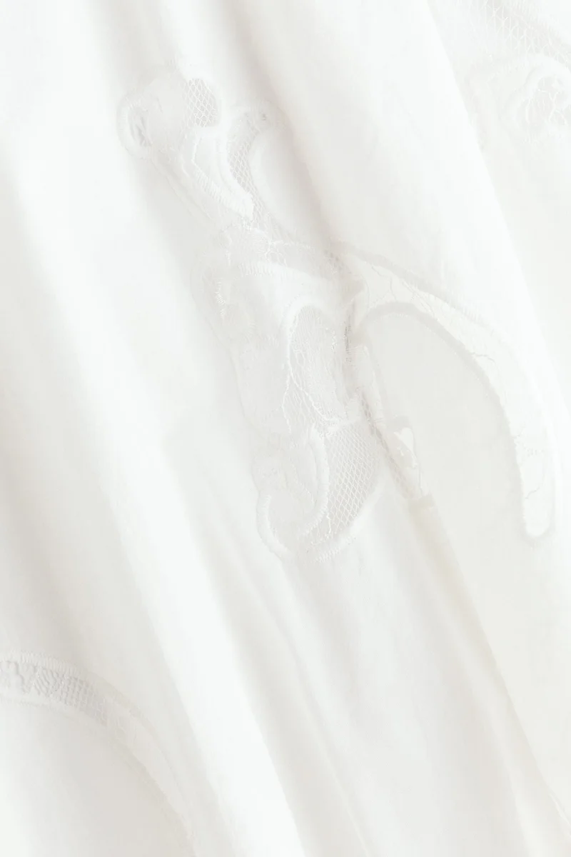 H&M  Broderie anglaise cotton dress for Women | Best Price UAE