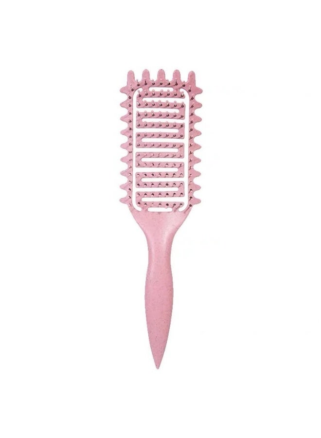 Beauenty 2 pieces of hollow comb massage scalp meridian comb fluffy comb/pink
