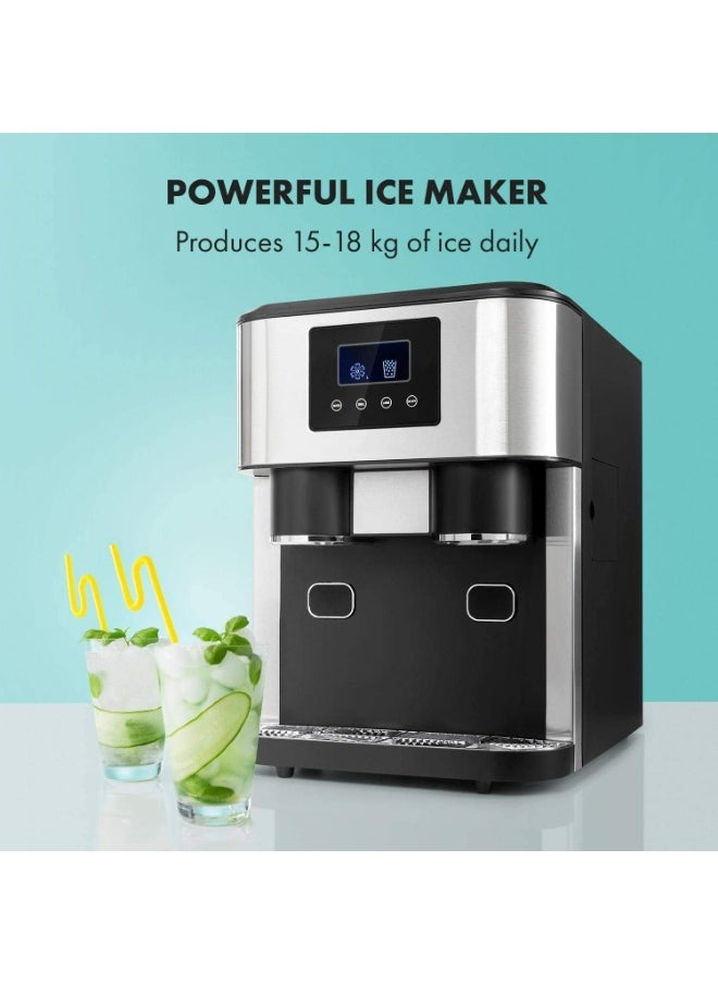 Generic 3-in-1 Countertop Ice Maker Machine – Ice Cubes, Crushed Ice & Cold Water Dispenser with Touch LCD  - Image 2