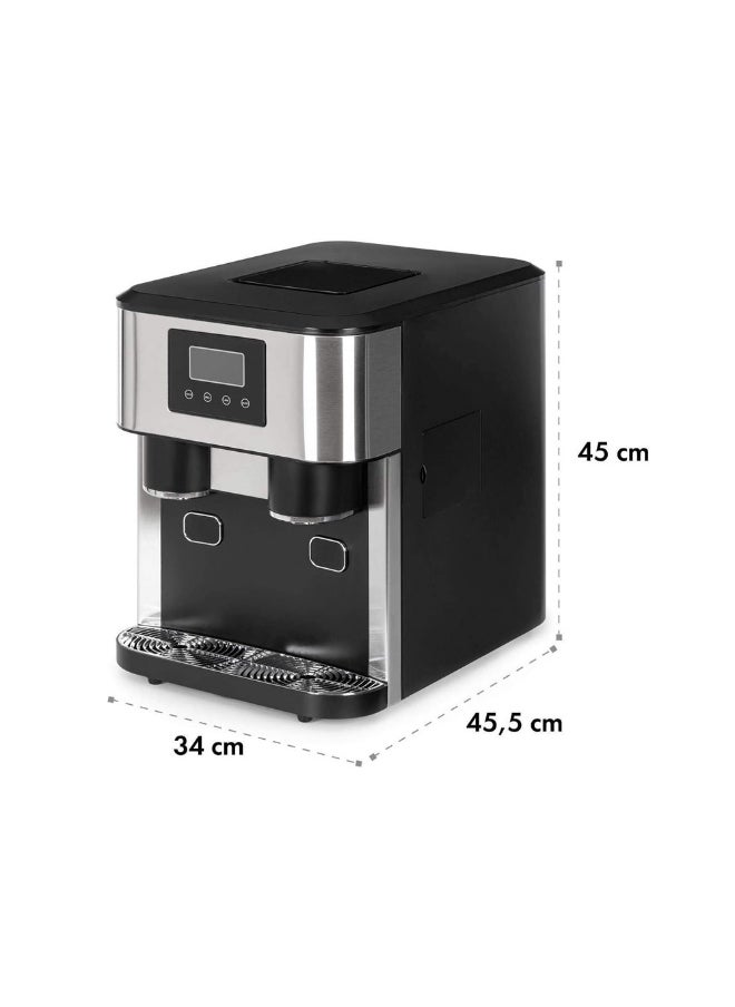 3-in-1 Countertop Ice Maker Machine – Ice Cubes, Crushed Ice & Cold Water Dispenser with Touch LCD