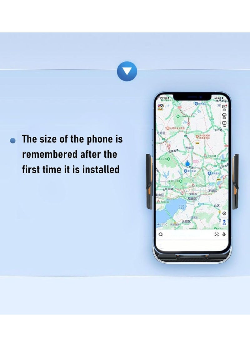 Raxoom Wireless Car Charger Mount, 15W Fast Charging Auto Clamping Car Charger Phone Mount Phone Holder fit for iPhone 14 13 12 11 Pro Max Xs, Galaxy S23 Ultra S22 S21 S20 etc (C10) - Image 4