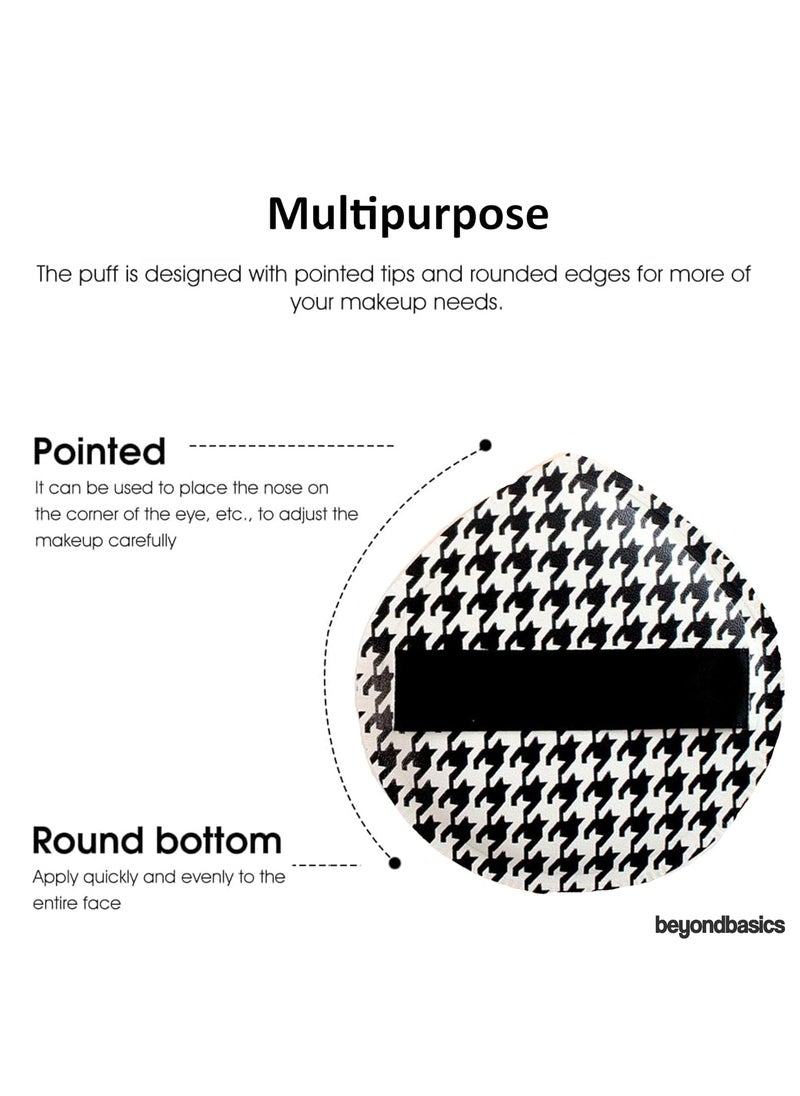 Beyond Basics Beyond Basics Makeup Powder Puff Soft Cotton Makeup Puff Reusable Face Powder Sponges with Strap for Loose Powder Make Up Sponge for Face Foundation - Cream - Liquid - Concealer and Powder  - Image 5