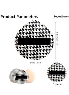 Beyond Basics Beyond Basics Makeup Powder Puff Soft Cotton Makeup Puff Reusable Face Powder Sponges with Strap for Loose Powder Make Up Sponge for Face Foundation - Cream - Liquid - Concealer and Powder  - Image 2