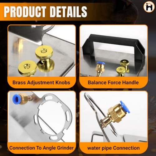 Homdum 45 Degree Tile Chamfering Tool, Angle Grinder Stand for 45 Tile Cutting, Tile Cutter Tools Compatible with 100-Type Angle Grinders, Angle Grinder Attachments for Chamfering. - Image 4