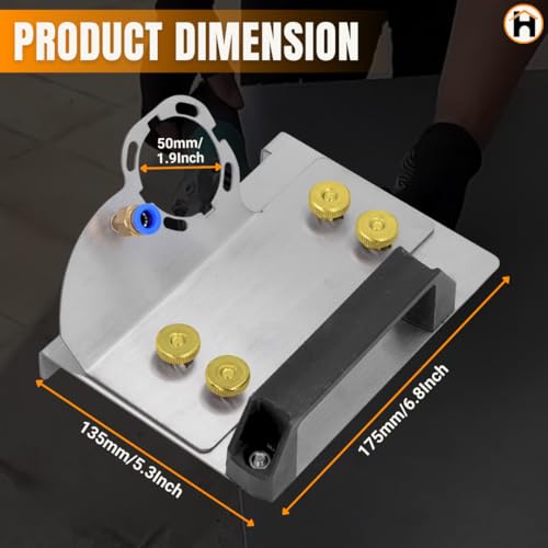 Homdum 45 Degree Tile Chamfering Tool, Angle Grinder Stand for 45 Tile Cutting, Tile Cutter Tools Compatible with 100-Type Angle Grinders, Angle Grinder Attachments for Chamfering. - Image 3