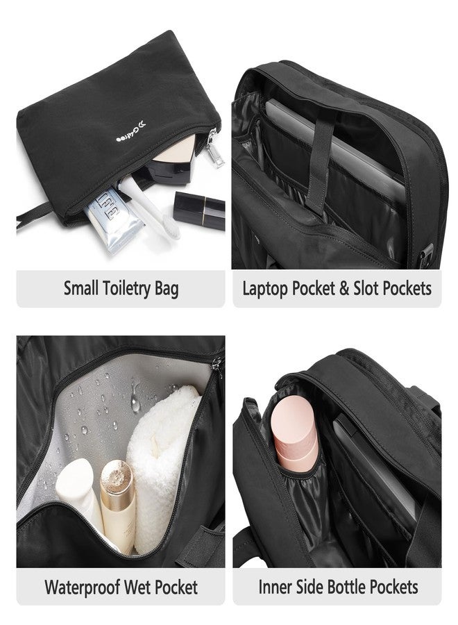 جي4فري حقيبة سفر قابلة للتوسيع من G4Free، حقيبة يد معتمدة من إدارة أمن النقل الأمريكية، حقائب سفر عملية للرجال والنساء (أسود) - Image 3