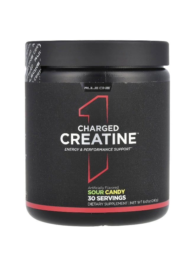 Rule One Proteins Rule One Proteins, Charged Creatine, Sour Candy, 8.47 oz (240 g)  - Image 1