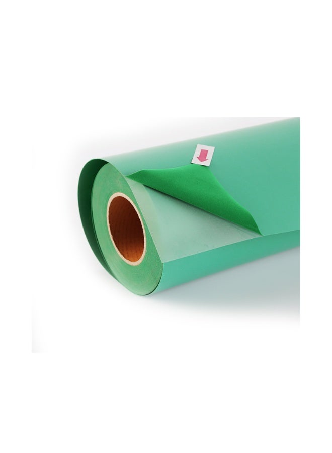 Kalon GREEN Premium Flock Heat Transfer Vinyl 12" x 10ft Roll – Plush Velvety HTV Iron-On for Apparel, Shirts & Crafts - Image 1