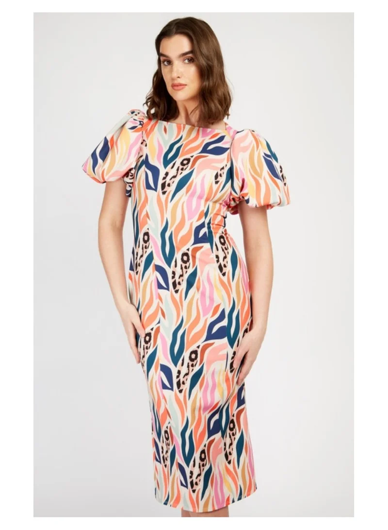 Little Mistress Little Mistress Multi Print Midi