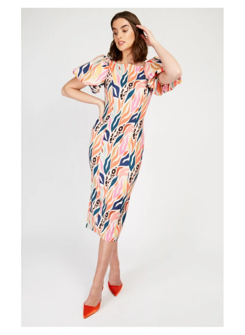 Little Mistress Little Mistress Multi Print Midi