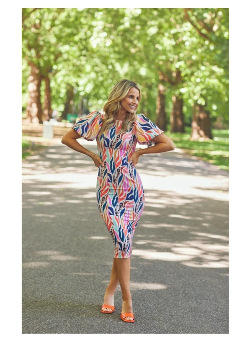 Little Mistress Little Mistress Multi Print Midi
