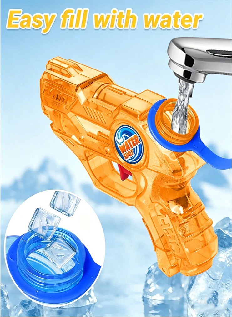 meayul Water Gun for Kids Toddler 4 Pcs, Mini Water Guns Squirts Small Soaker Pistol Super Blasters with Trigger for Boys Girls Summer Swimming Pool Beach Water Outdoor Fighting Party Bath Ideas Gift Toys - Image 5