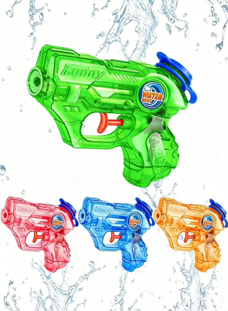 meayul Water Gun for Kids Toddler 4 Pcs, Mini Water Guns Squirts Small Soaker Pistol Super Blasters with Trigger for Boys Girls Summer Swimming Pool Beach Water Outdoor Fighting Party Bath Ideas Gift Toys - Image 1