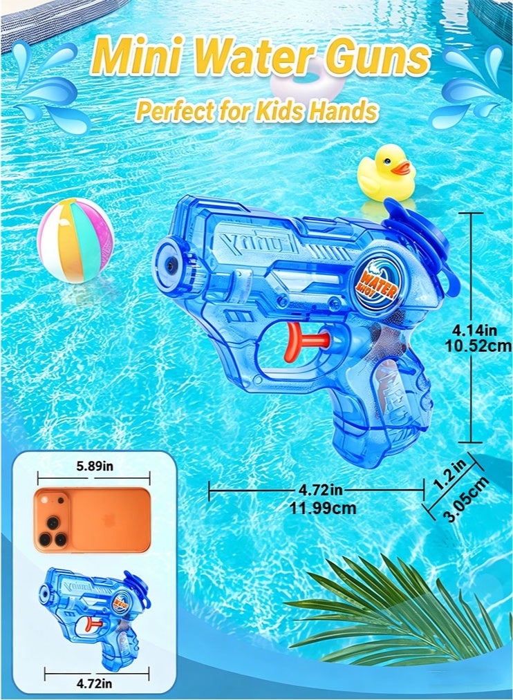 meayul Water Gun for Kids Toddler 4 Pcs, Mini Water Guns Squirts Small Soaker Pistol Super Blasters with Trigger for Boys Girls Summer Swimming Pool Beach Water Outdoor Fighting Party Bath Ideas Gift Toys - Image 2
