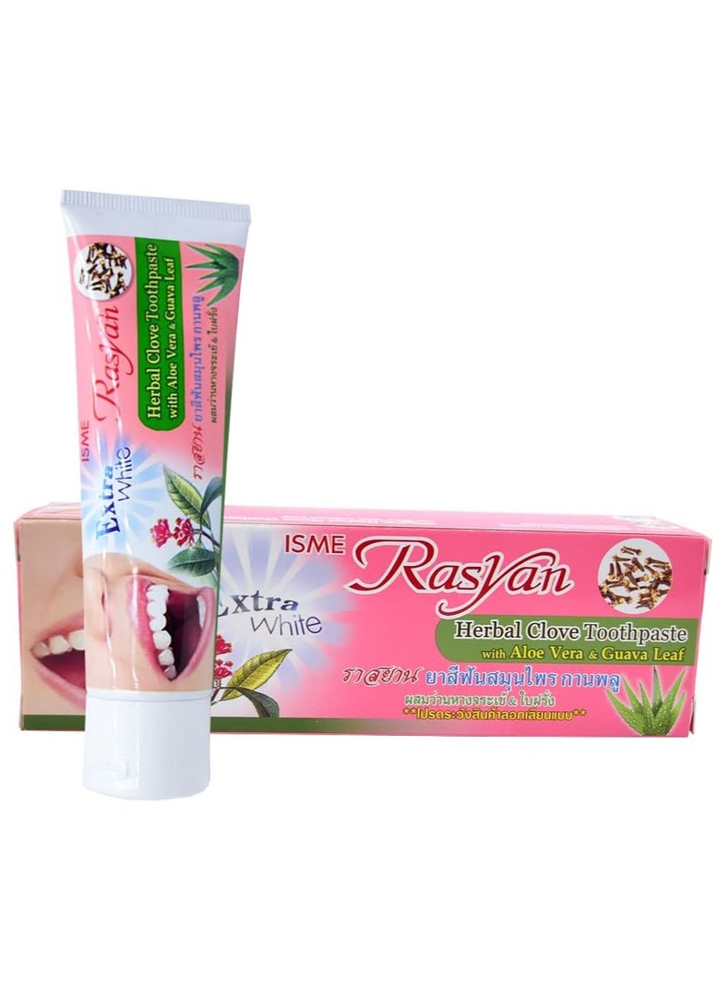 Rasyan Herbal Clove Toothpaste with Aloe Vera &Guava Leaf,100g - Image 1