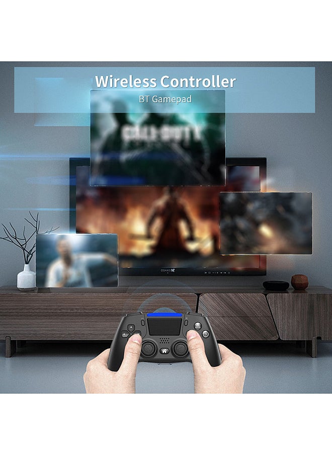 Wirelessly Controller BT Gamepad Game Controller Dual Vibration 6-Axis Sensor Replacement for Sony PS4 Controller PlayStation 4