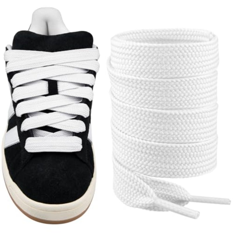 أربطة أحذية NOONFat لـ Adidas Campus 00s، 16 مم أربطة أحذية كبيرة سميكة ومسطحة وواسعة، أربطة بديلة للأحذية الرياضية 444 - Image 1