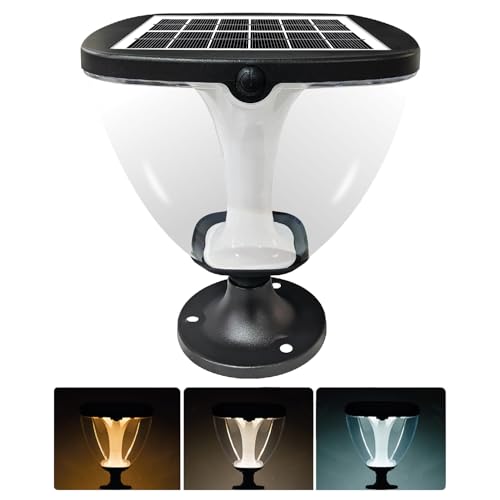 Epyz Solar Gate Pillar Light Outdoor Waterproof Square Shape,2600mah Battery, 3 Type of Lights, Application for Fence, Garden, Wall, Outdoor [ 72LED, Multicolour ] - Image 1