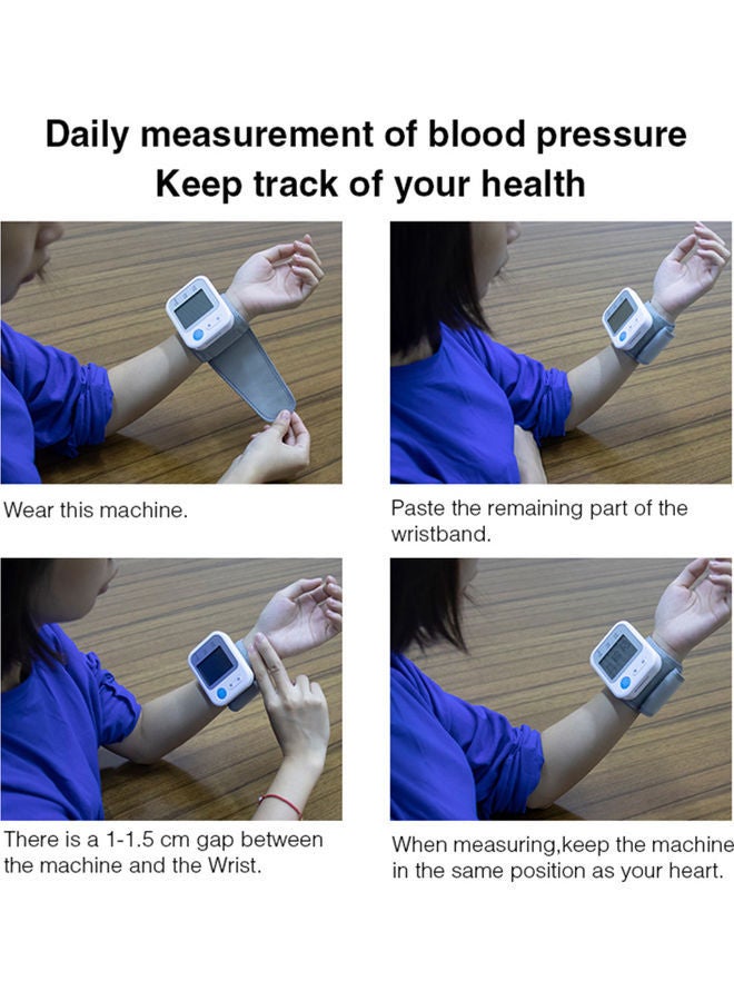 نيبمينينت جهاز قياس ضغط الدم محمول ويوضع حول المعصم بشاشة LCD - Image 3