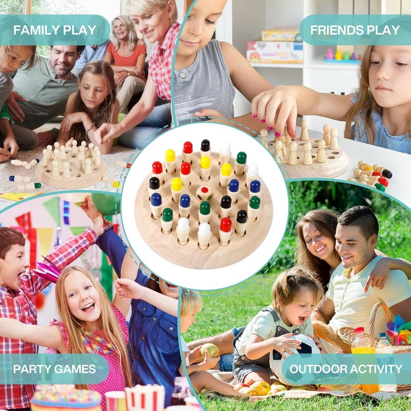 Storio Educational Learning Geometric Shape Memory Chess Puzzle | Quick Color, Shape Matching Board Game | Sensory Educational Learning Toy for Kids - Image 5