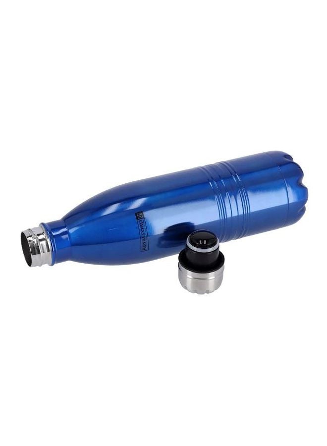 Royalford Stainless Steel Vacuum Bottle Blue/Silver 500ml - Image 3
