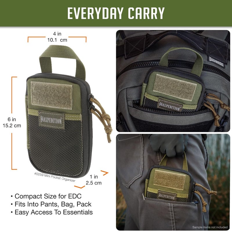 Maxpedition Mini Pocket Organizer in OD Green - Compact and Durable Storage Solution - Image 5