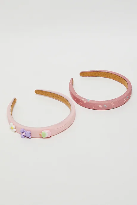 R&B 2 Pack Embellished Headbands