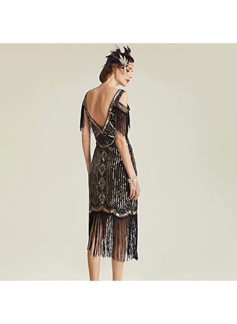 Generic Retro Gatsby-style Evening Dress From The 1920s With Sequins And  Fringes | Best Price KSA | Riyadh, Jeddah